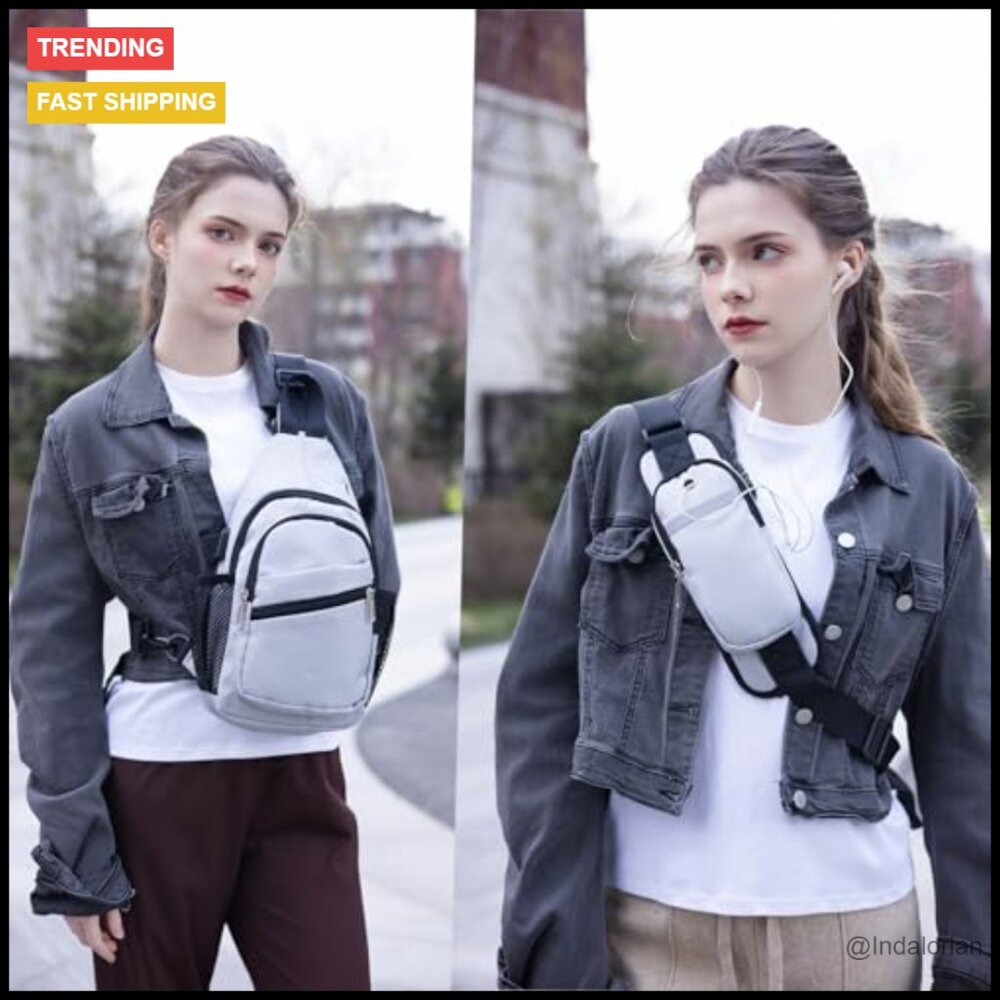 Waterproof Sling Backpack Adjustable Crossbody Da… - image 4